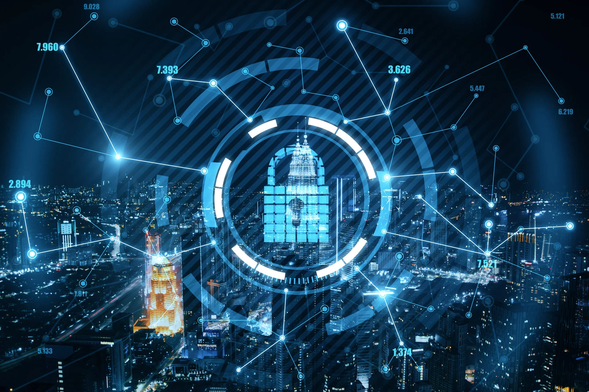 Enterprise AI agent secured behind firewall and network controls, illustrating guarded agentic workflows and cybersecurity protection